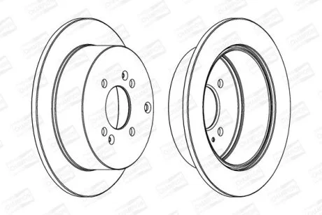 Гальмівний диск CHAMPION 562551CH-1