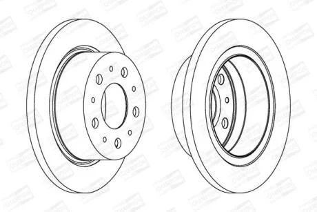 Гальмівний диск задній Citroen Jamper / Peugeot Boxer / Fiat Ducato CHAMPION 562629CH-1