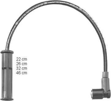 Дроти високого напруги 4шт. RENAULT 1,4/1,6 96- DACIA Logan 1,4/1,6 04- CHAMPION CLS076