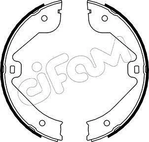 VW Комплект барабанних колодок TOUAREG (7LA, 7L6, 7L7) 2.5 R5 TDI 03-10, AUDI Q7 (4LB) 3.0 TFSI quattro 10-15 CIFAM 153244