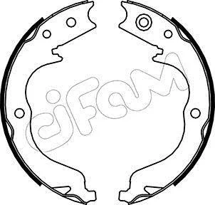 CITROEN Комплект барабанних колодок C-CROSSER (VU_, VV_) 2.2 HDi 07-12, MITSUBISHI LANCER VIII (CY_A, CZ_A) EVO X - FQ400 (CZ4A) 09-10,PEUGEOT 4007 (VU_, VV_) 2.2 HDi 07-13, SUBARU OUTBACK (BR) 2.5 i AWD (BR9) 09- CIFAM 153268