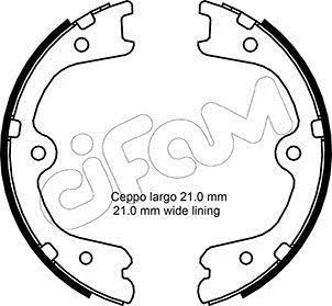 INFINITI Комплект барабанних колодок FX 35 03-08, NISSAN MURANO II (Z51) 3.5 07-14 CIFAM 153297