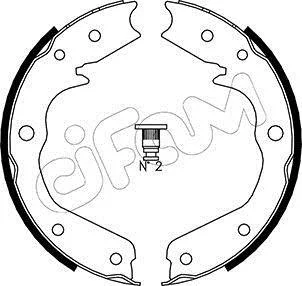 ACURA Комплект барабанних колодок MDX (YD1) 3.5 Повний 01-05, HONDA ODYSSEY (RL1, RA6, RA_) 2.4 (RB3) 08-13 CIFAM 153315