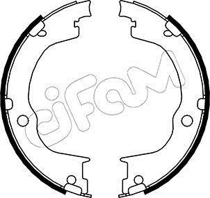 OPEL Комплект барабанних колодок ANTARA A (L07) 2.4 4x4 10-15 CIFAM 153317