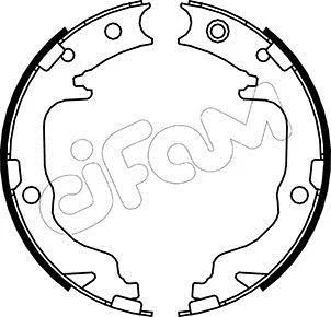 JEEP Комплект барабанних колодок COMPASS (MK49) 2.0 11-, CITROEN C4 AIRCROSS 1.6 12- CIFAM 153362