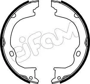 JEEP Комплект барабанних колодок CHEROKEE (KK) 2.8 CRD 4x4 08-, DODGE NITRO 3.7 V6 4WD 07-12 CIFAM 153363