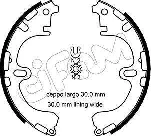 Комплект тормозных колодок CIFAM 153433