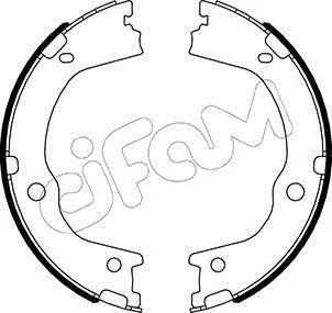 HYUNDAI Комплект барабанних колодок SANTA FE II (CM) 2.0 4x4 05-09, KIA SORENTO II (XM) 2.2 CRDi 09-15 CIFAM 153498