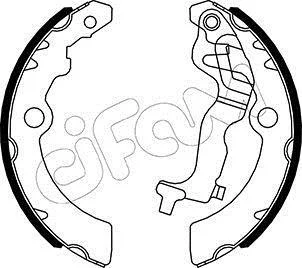 NISSAN Комплект барабанних колодок PIXO (UA0) 1.0 09-, SUZUKI ALTO VII (GF, HA25_, HA35_) 0.7 11- CIFAM 153518