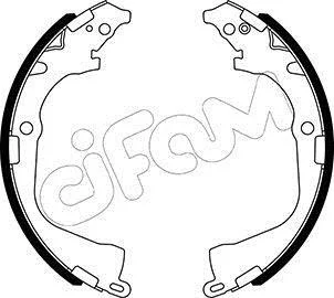 VW Комплект барабанних колодок AMAROK (2HA, 2HB, S1B, S6B, S7A, S7B, AGD) 2.0 BiTDI 10-12 CIFAM 153529