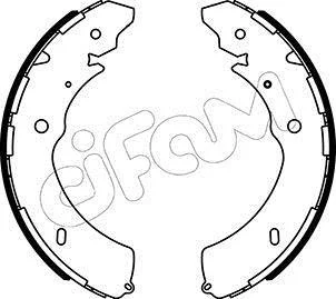 ISUZU Комплект барабанних колодок D-MAX I (TFR, TFS) 3.0 DiTD (TFR85_) 07-12, CHEVROLET COLORADO Crew Cab Pickup 2.9 4WD 06-12, MAZDA BT-50 III Пікап 3.0 (TFR40JPR, TFR40JDR) 20- CIFAM 153-572