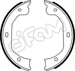 FORD Колодки гальмівні барабан MAVERICK 2.0 01-, 2.3 04-, 3.0 01-, FORD USA, MAZDA CIFAM 153-587