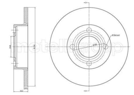 Диск тормозной AUDI 80/90/100 передн. CIFAM 800062