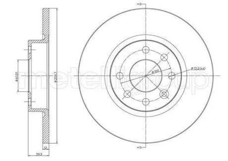 VOLVO Тормозной диск передний 440-460 -96 CIFAM 800-260