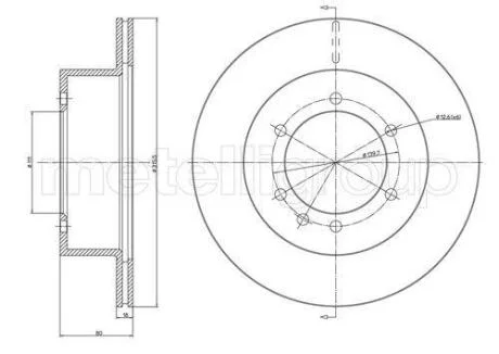 NISSAN диск гальмівний задн.Patrol 2.8/4.2 88- CIFAM 800-679