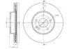 Диск тормозной MB VITO передн., вент. CIFAM 800-723 (фото 1)