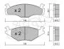 VW гальмівні колодки передн.Golf I,II,III,Jetta -92, Passat -88 CIFAM 8220451 (фото 1)