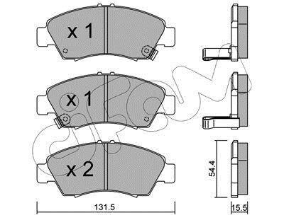 Гальмівні колодки пер. Honda Civic 87-01 (sumitomo) CIFAM 8221380