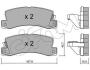 Гальмівні колодки зад. Avensis/Corolla/Camry/Corona/Celica/Carina/RX/ES 87-07 CIFAM 8221611 (фото 1)