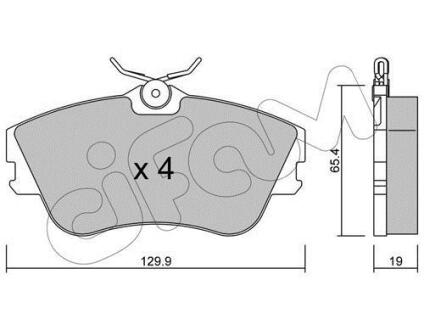 VW Тормозные колодки передн.T4 (15&quot,) сист. Lucas CIFAM 8221640