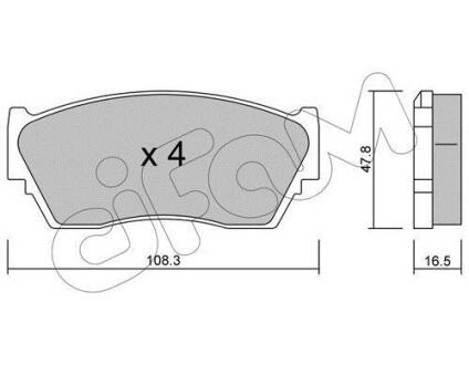 Гальмівні колодки пер. Sunny/100NX 90-96 CIFAM 8222460