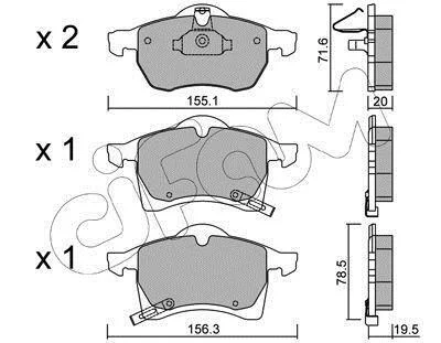 Гальмівні колодки пер. Astra G 98-05 (ATE) CIFAM 8222580