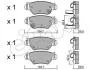 OPEL Гальмівні колодки задні Astra G, Zafira 98- CIFAM 8222590 (фото 1)