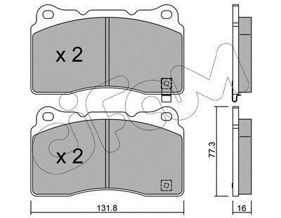 MITSUBISHI гальмівні колодки передн. Lancer V EVO 04 -, Subaru Impreza WRX 01-, RENAULT, FORD CIFAM 8222885