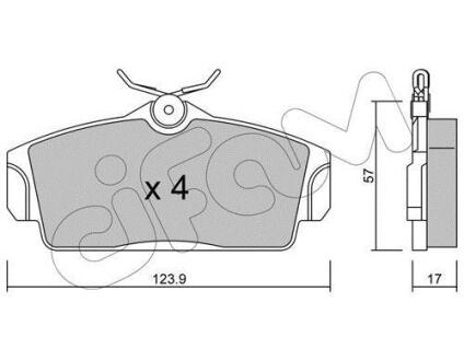 Гальмівні колодки пер. Nissan Almera 00-/Primera 91-02 (TRW) CIFAM 8223050