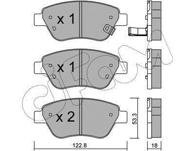 OPEL гальмівні колодки передн. Corsa D 06 - CIFAM 8223212
