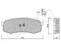 TOYOTA Тормозные колодки задн. Land Cruiser J7,80/90,Prado,FJ Cruiser,Mitsubishi Pajero IV CIFAM 8224320 (фото 1)