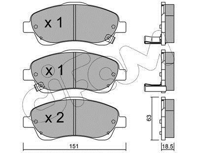 Гальмівні колодки пер. Toyota Avensis 00-08 (bosch) CIFAM 8224500