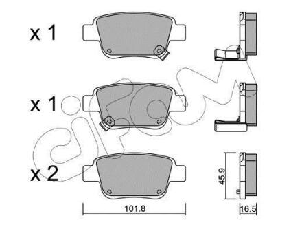 Гальмівні колодки зад. Toyota Avensis 00-08 (Bosch) CIFAM 8224510