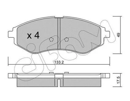 Колодка торм. CHEVROLET AVEO передн. CIFAM 8225080