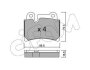 Гальмівні колодки зад. VW Touareg 02-10 (brembo) CIFAM 8226600 (фото 1)