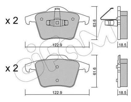 VOLVO гальмівні колодки задні XC90 02- CIFAM 8226880