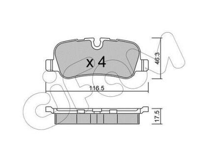 Гальмівні колодки discovery/range rover III/sport 2.7 - 5.002- CIFAM 8226940