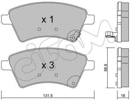 Гальмівні колодки пер. Suzuki SX4 04> CIFAM 8227020