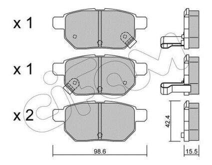 TOYOTA гальмівні колодки задн. Auris 07-,Yaris 05- CIFAM 8227460