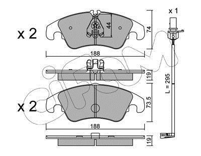 Гальмівні колодки пер. Audi A4/A5/A6/A7/Q7 08- CIFAM 8227750K
