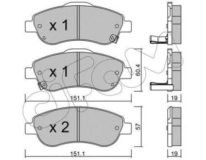 Колодка торм. диск. HONDA CR-V III передн. CIFAM 822-789-0