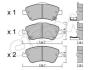 Гальмівні колодки пер. Toyota Auris 07-12 (bosch) (136,7x57,9x19,2) CIFAM 8227940 (фото 1)