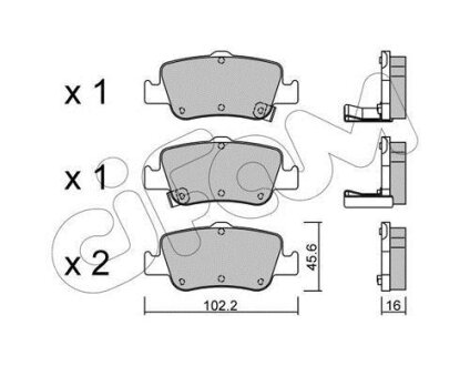 Гальмівні колодки зад. Toyota Auris 07-12/Corolla 13- (bosch) CIFAM 8227960