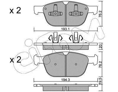 Гальмівні колодки пер. XC60/XC90 02- 2.0-4.4 CIFAM 8228340