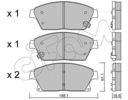 Гальмівні колодки пер. Zafira/Astra/Cruze/Volt 09- CIFAM 8228390