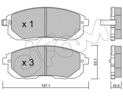 NISSAN гальмівні колодки передн. Tiida 04-, Juke 14-, Maxima QX CIFAM 8228760
