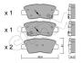 Гальмівні колодки зад. Hyundai i30/i40 11-/Kia Cee\'d 12- (akebono) CIFAM 8228861 (фото 1)