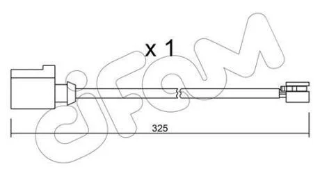 VW датчик зносу передніх гальмівних колодок Touareg 3.0/4.2 10- CIFAM SU.271