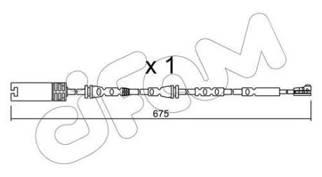 BMW датчик гальмівних колодок передн. X1 CIFAM SU.298