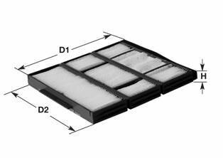 Фільтр, повітря у салоні CLEAN FILTERS NC2371